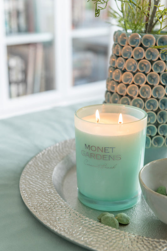 Geurkaars Monet Gardens Aqua Large 70u