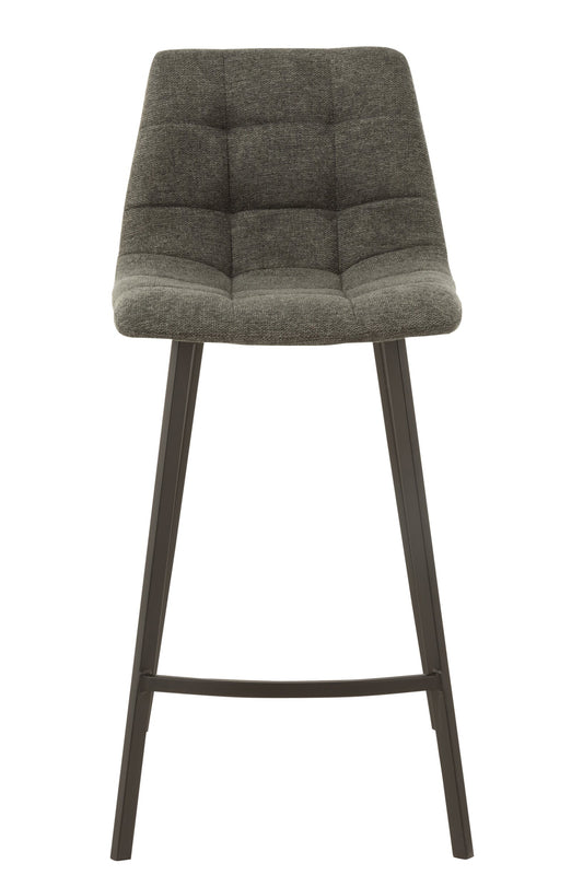 Barstool Stephane Textile/Metal Dark Grey