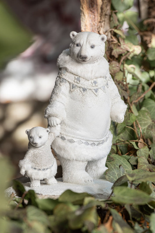 Polar Bear+Bear Hand In Hand Poly White/Grey