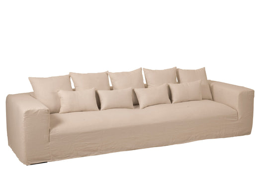 Cover For Seat+9cushions Monaco Linen XL Natural