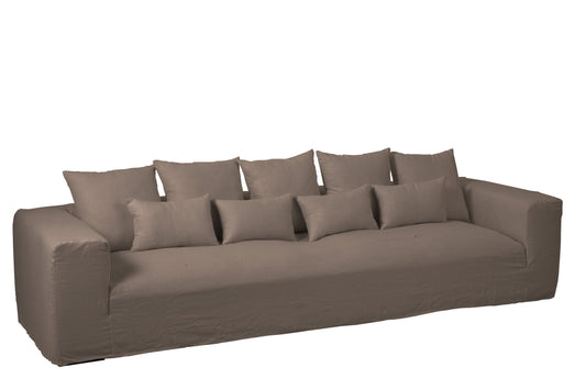Cover For Seat+9cushions Monaco Linen XL Desert Taupe