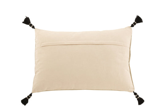 Cushion Graphic Forms Rectangle Cotton Grey