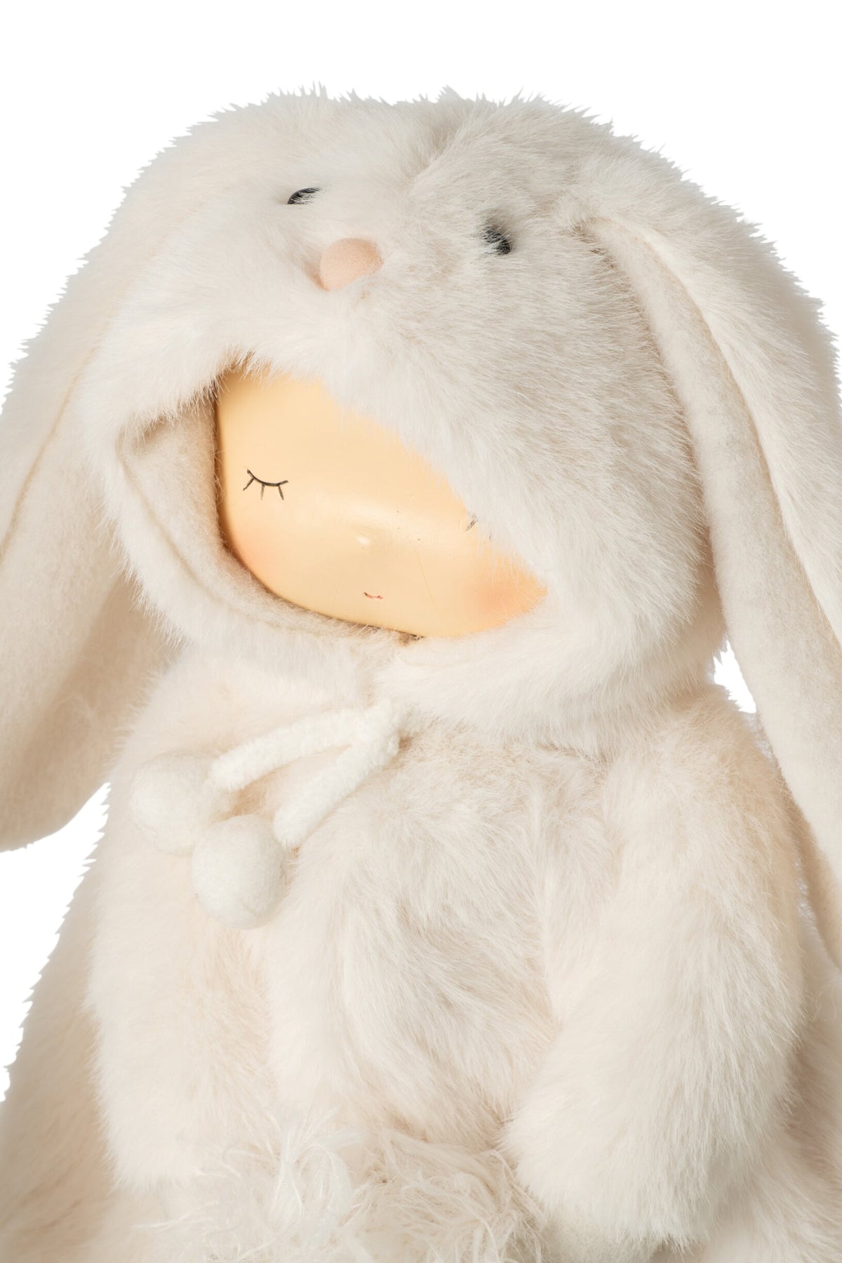 Child Rabbit + Rooster Polyester White