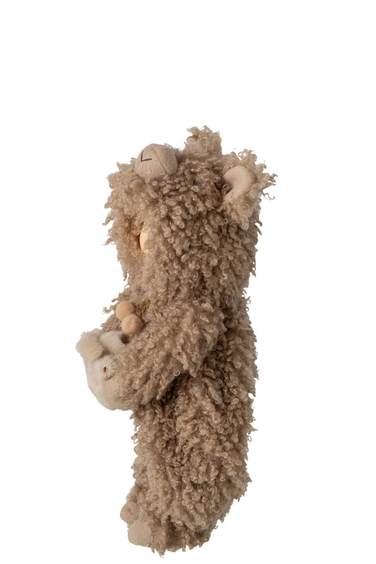 Child Sheep Polyester Brown
