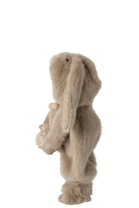 Child Rabbit + Rooster Polyester Brown