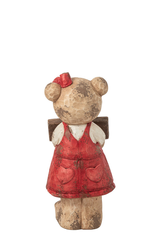 Bear Welcome Magnesium Christmas Red/Brown