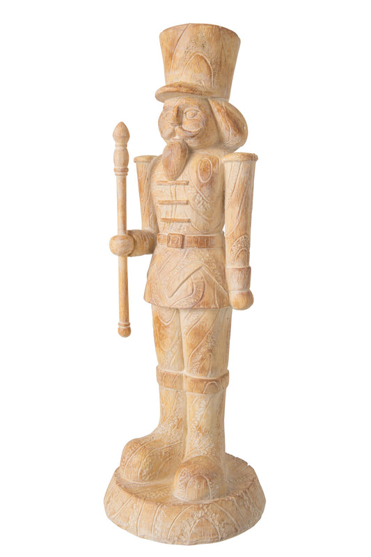 Nutcracker Wood Imitation Magnesium Oxide Beige