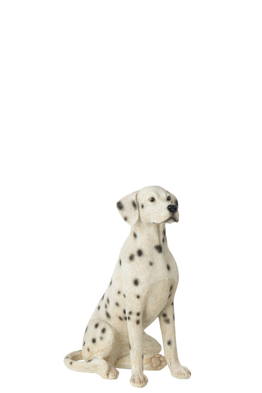 Dog Dalmatian Polyresin White/Black Small