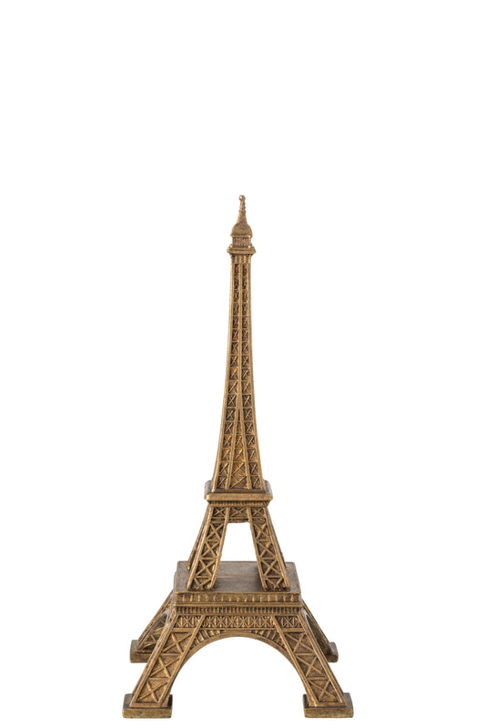Eiffel Tower Polyresin Gold Small