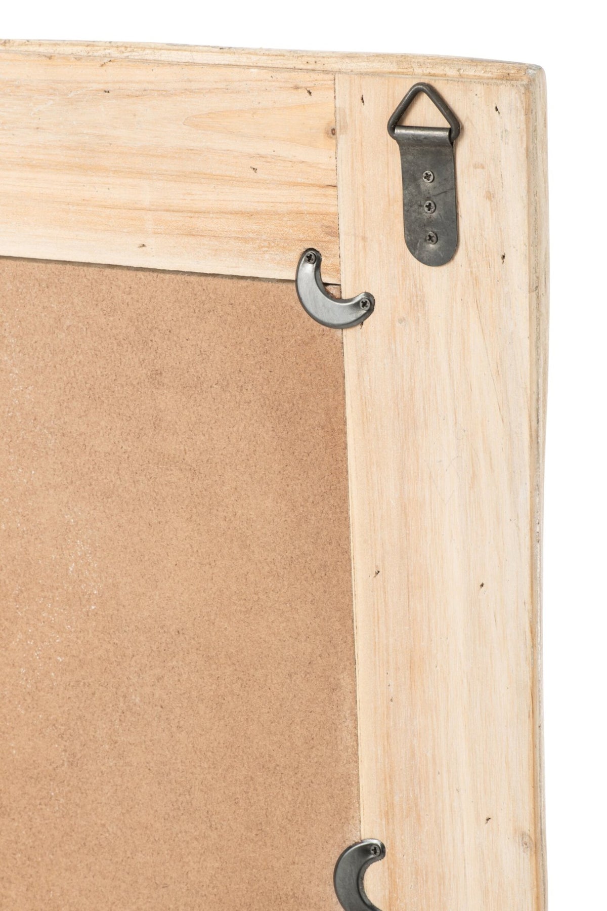 Wall Mirror Chamonix Square Fir Wood Natural Small