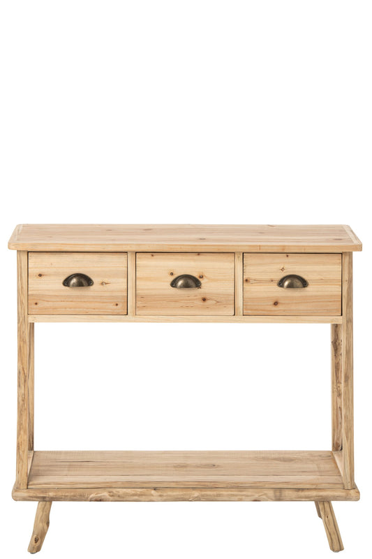 Console Chamonix Fir Wood Natural