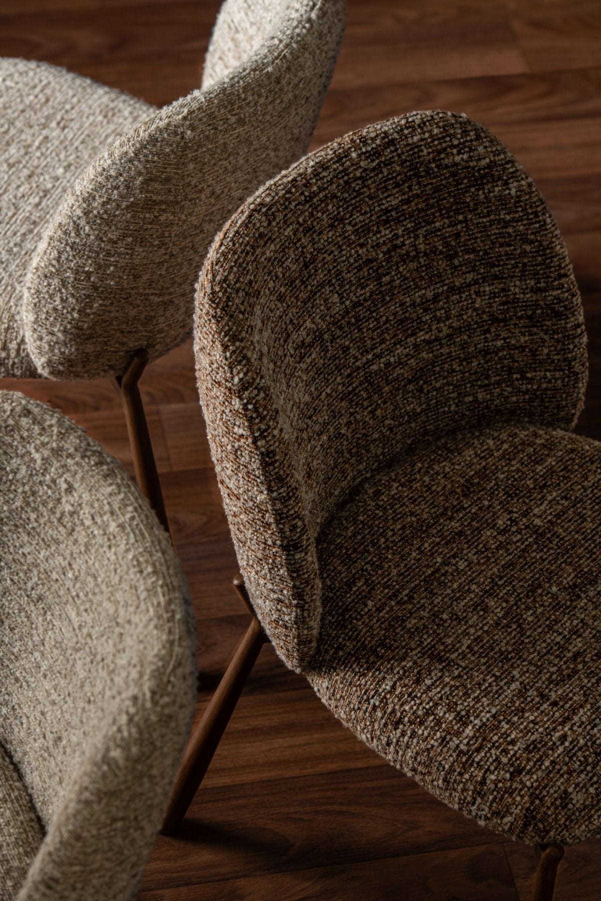 Dining Chair Metal Brown
