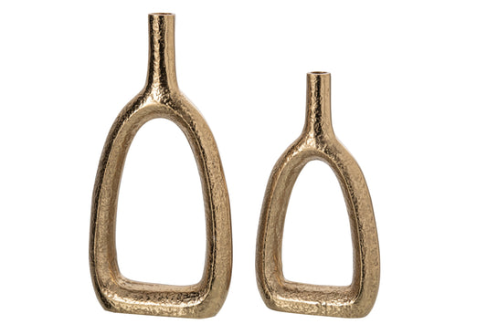 Vase Soliflore Aluminium Gold Large