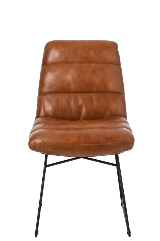 Dining Chair Leather Camel