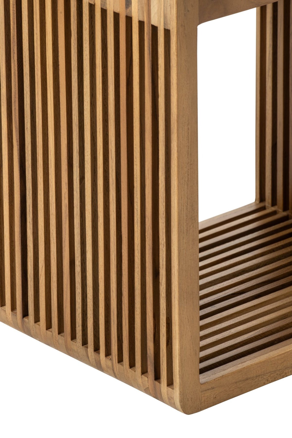 Bookcase Slated Recycled Wood Natural