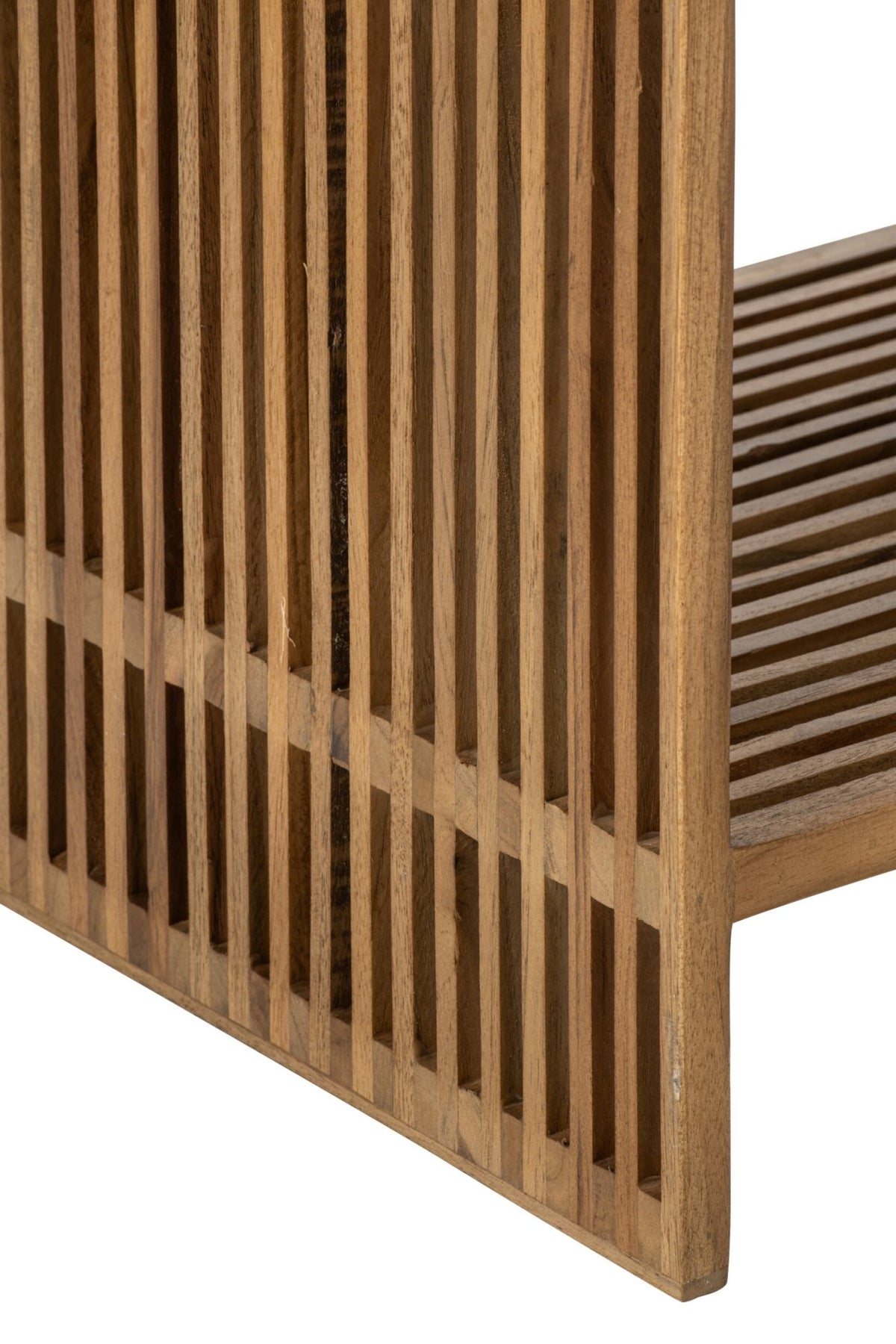 Bookcase Slated Recycled Wood Natural