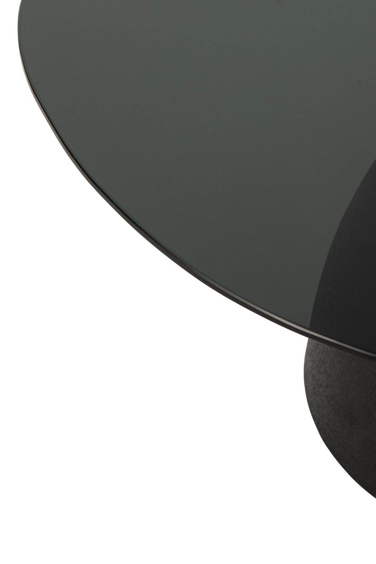 Side Table Glass Black