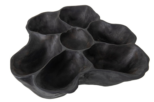 Decorative Tray Ella Irregular Teak Wood Dark Brown
