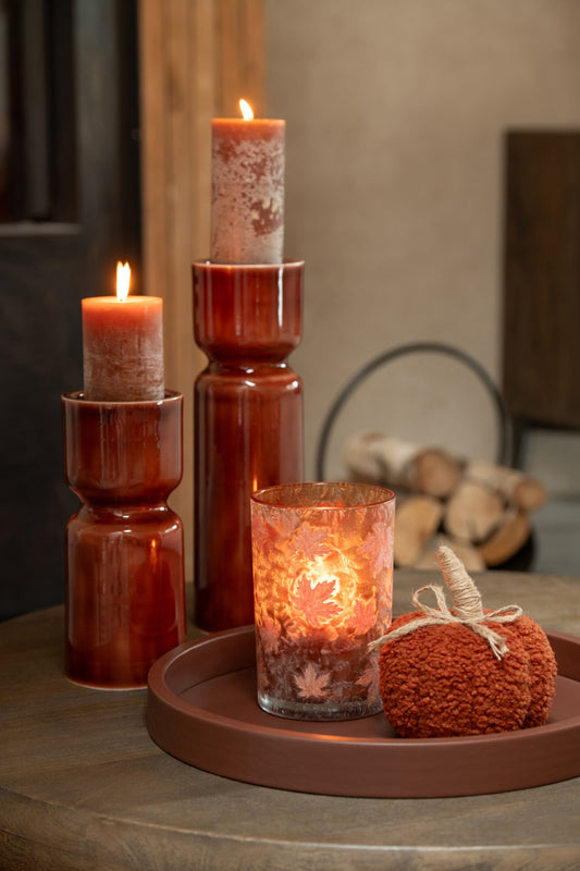 Pumpkin Fabric Rust Brown Small