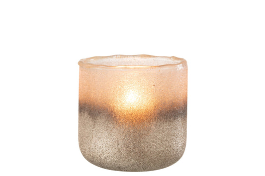 Windlicht Camille Glas Roze Large