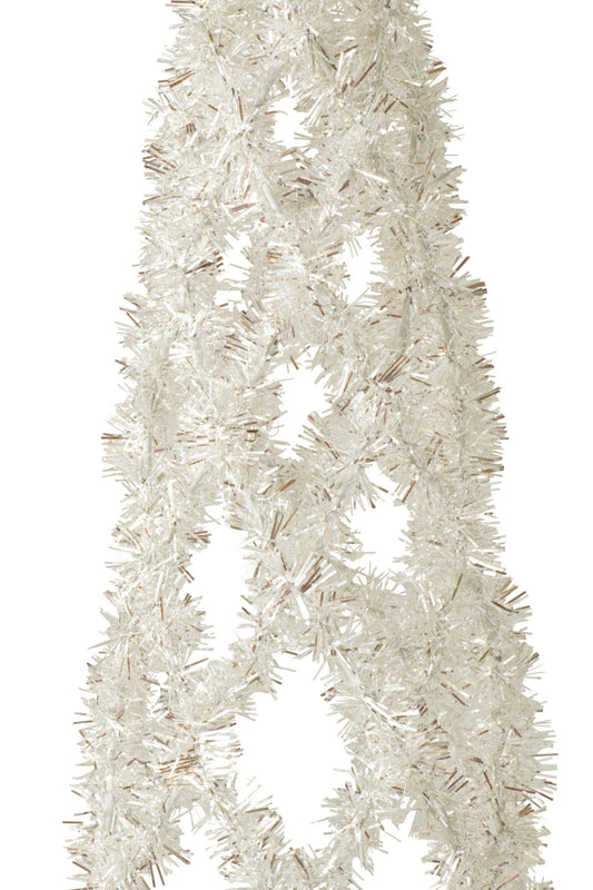Cone Tinsel Iron White Small