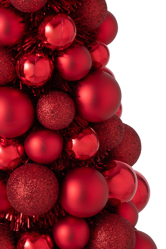 Cone Christmas Baubles Ps Christmas Red
