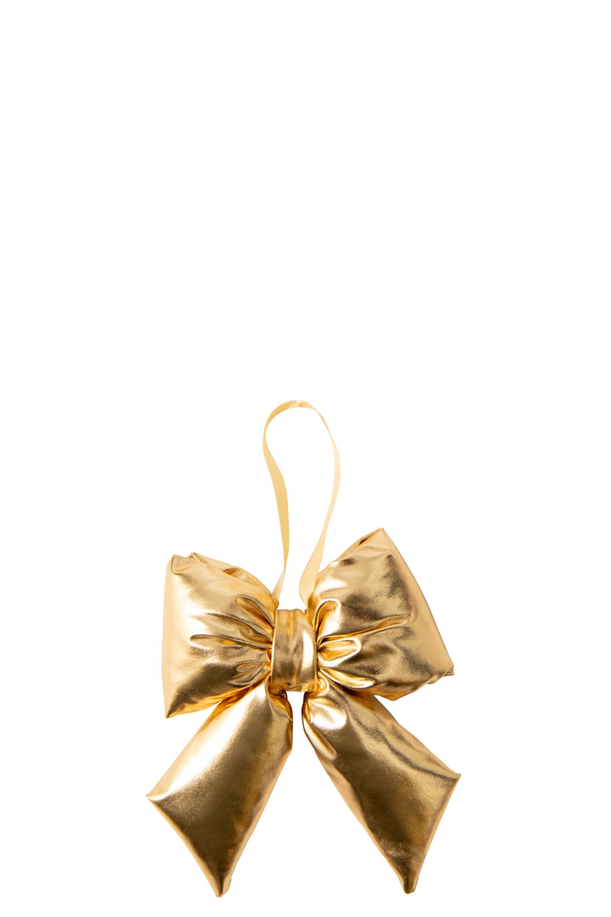 Hanger Bow Shiny Fabric Gold Small