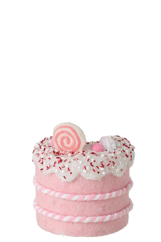 Cake Wool Light Pink/White Small