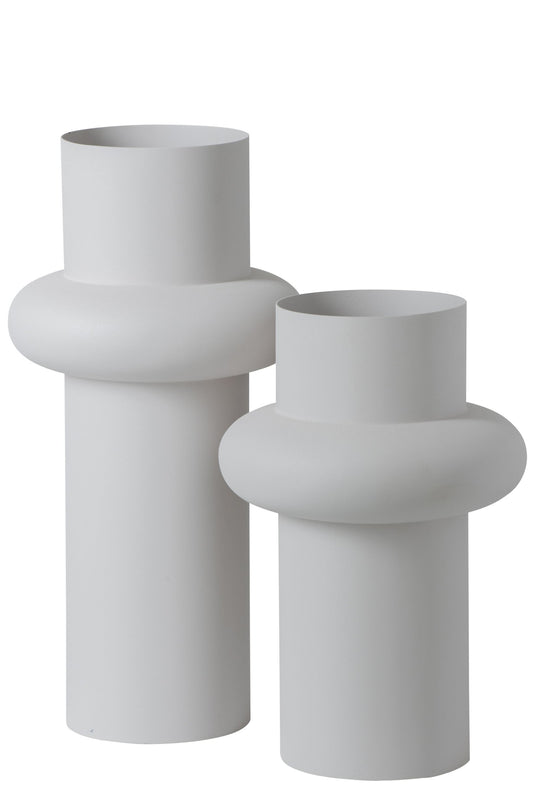 Vase Iron White