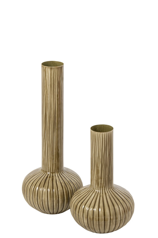 Vase Iron Olive Large