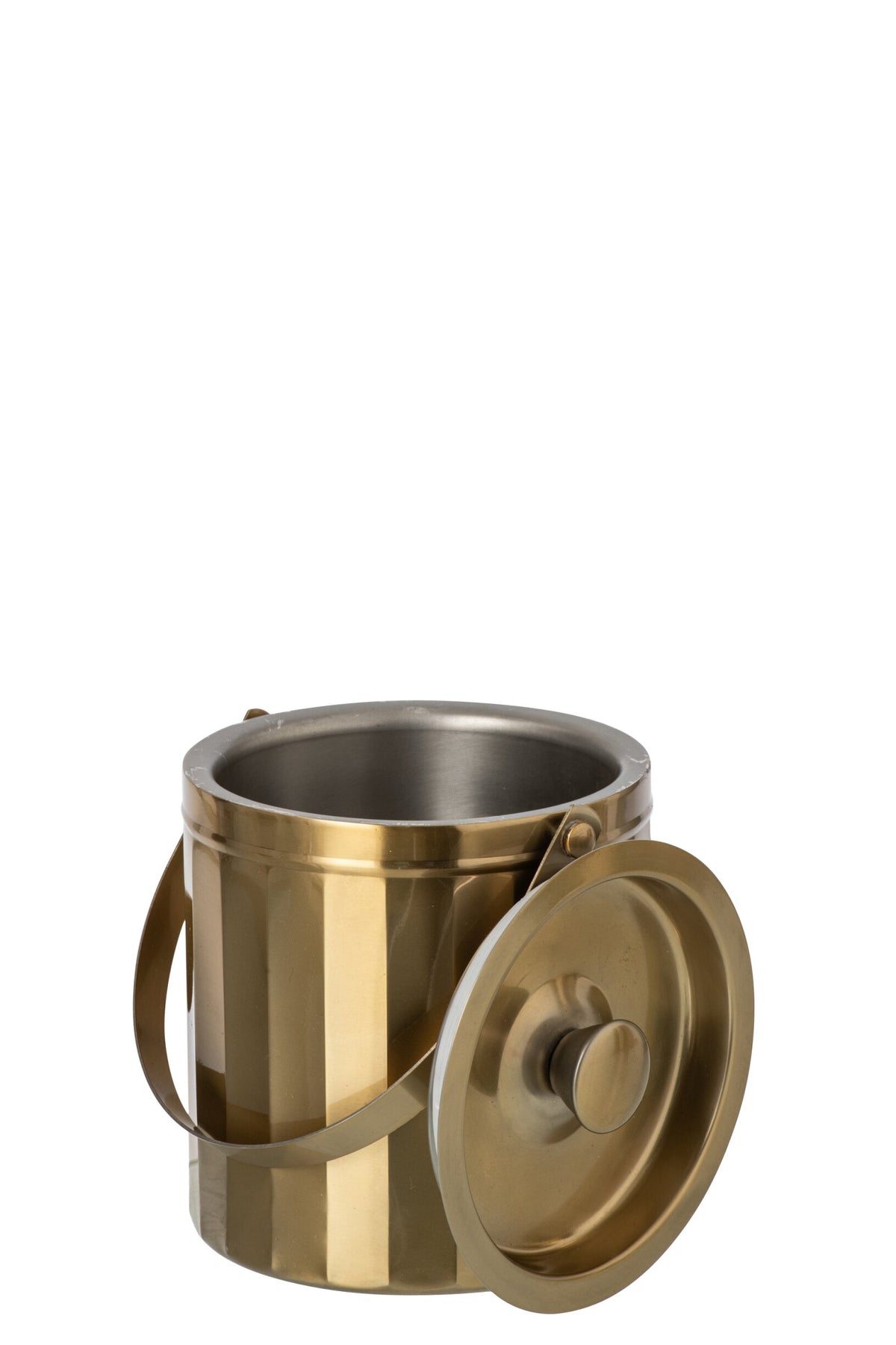 Seau à glaçons en acier inoxydable doré petit