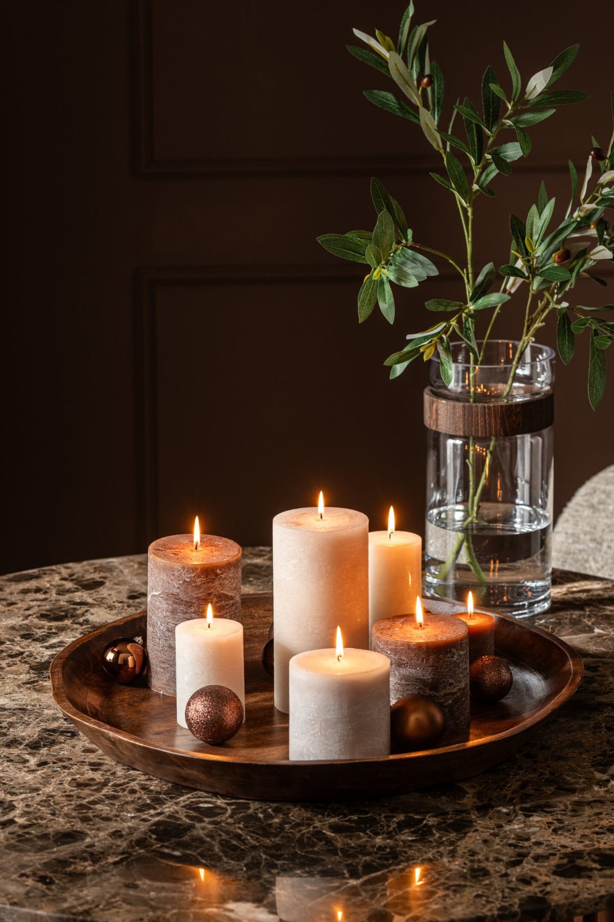 Dienblad oneffen mango hout naturel