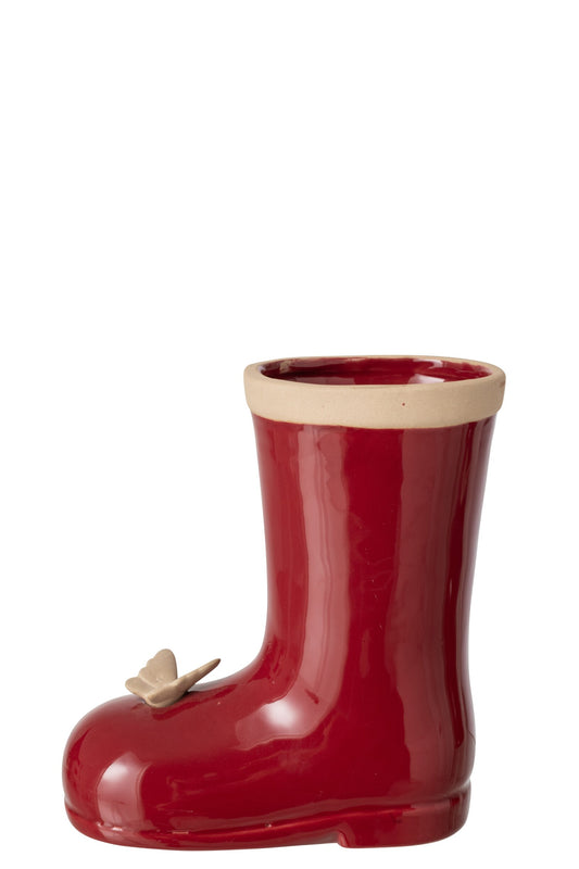 Boot Porcelain Dark Red Small