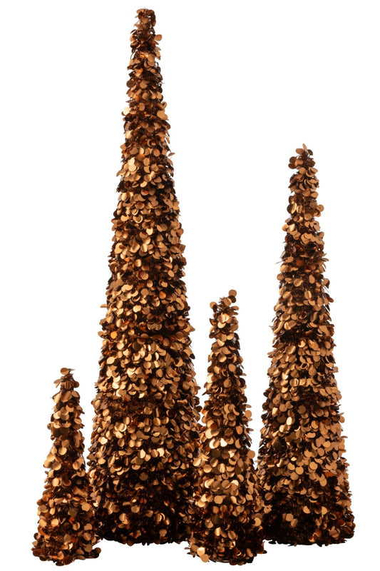 Tree Sparkling Polystyrene Brown Extra Large