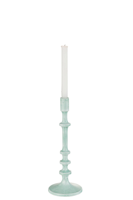 Kandelaar Klassiek Aluminium Blauw Small