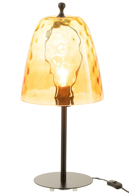 Table lamp Oceane glass yellow