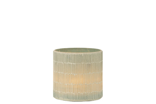 Windlicht Mozaiek Glas Grijs Medium