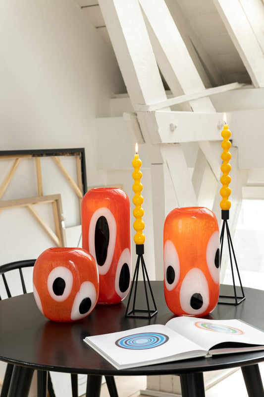 Doos 2 Kaars Kalebas Geel-5u