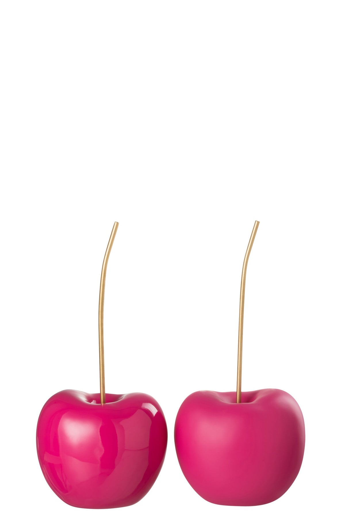 Cherry Resin Shiny/Matt Pink Small Assortment Of 2