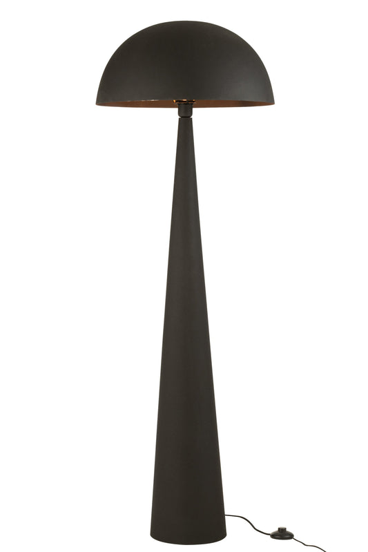 Mushroom lamp metal matte black