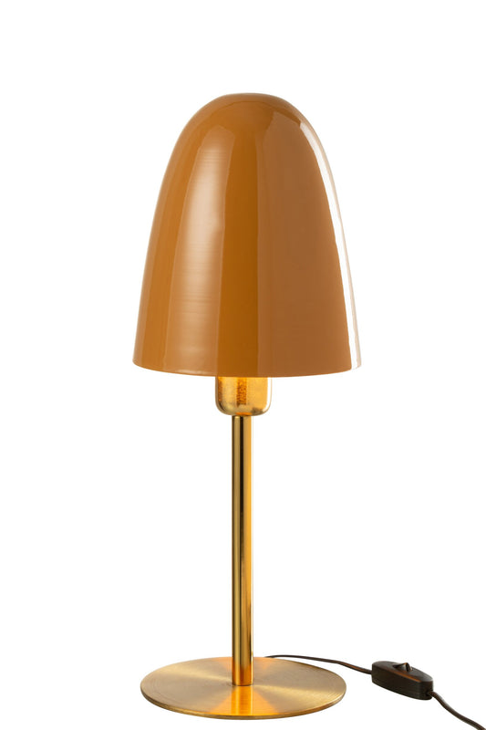Table lamp metal ochre/gold