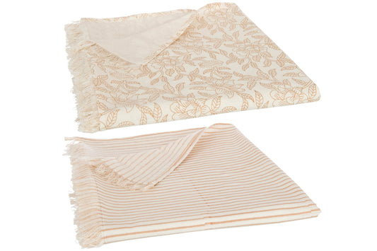 Tablecloth Indi Textile Taupe Assortment Of 2