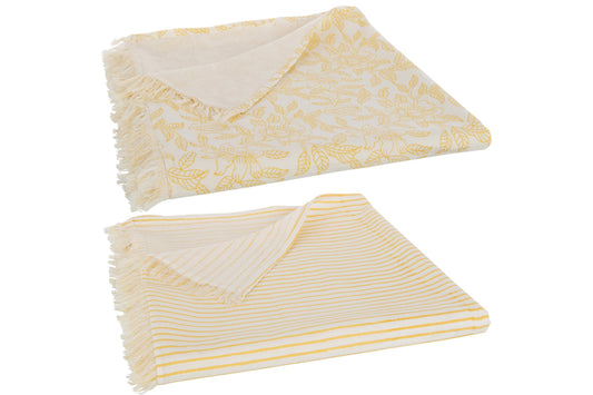 Tablecloth Indi Textile Yellow Assortment Of 2