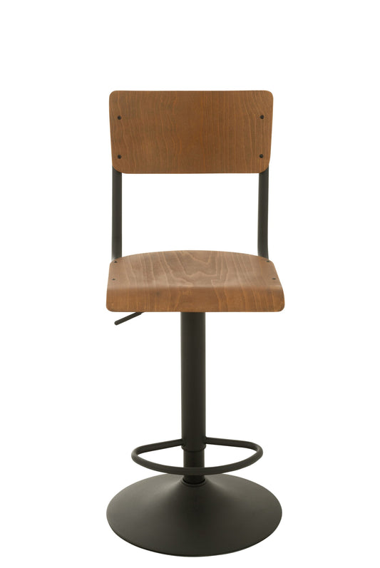 Barstool Wood/Metal Brown