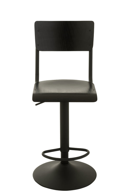 Barstool Wood/Metal Black