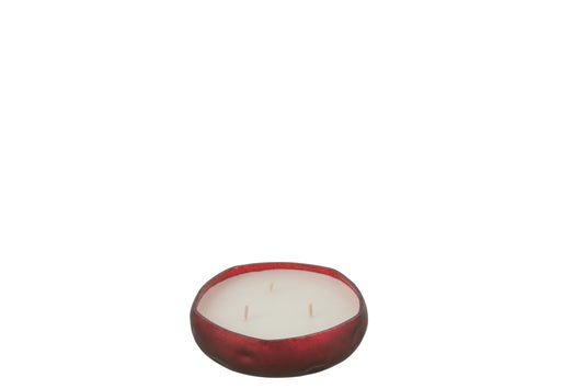 Geurkaars M-Chic Glas Rood Small-15u
