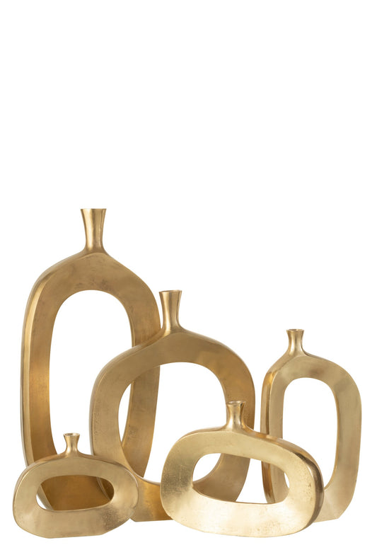 Vase Nina Aluminium Gold Large