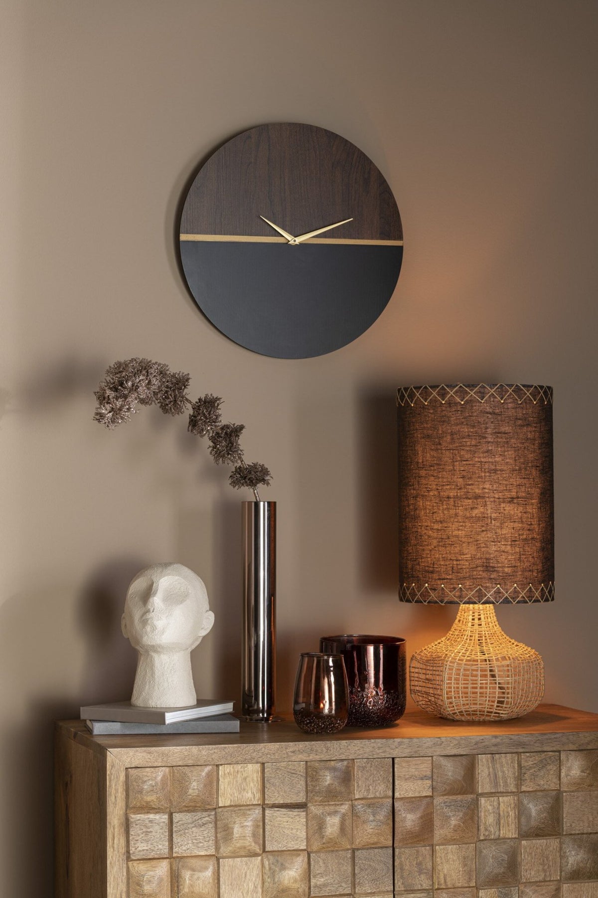 Cupboard Nino Metal/Mango Wood Natural/Gold