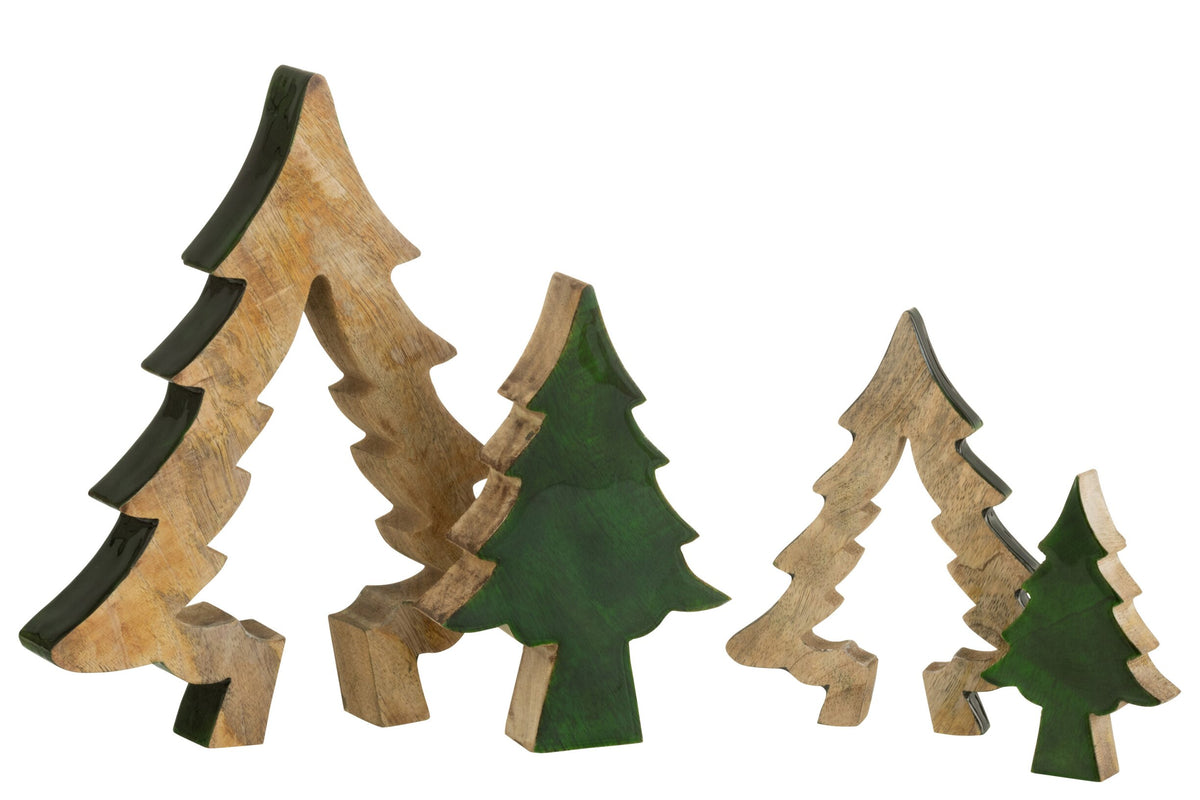 Tree Puzzle Wood Green/Natural Large
