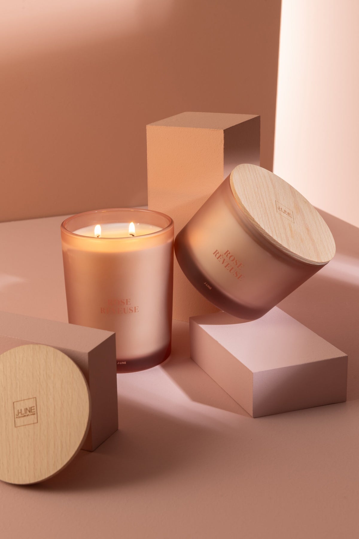 Geurkaars Accords Essentiels Rose Rêveuse-52h